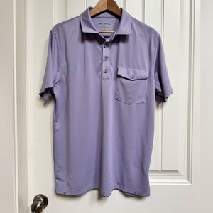 Ben Sherman Sport Lilac Breathable Wicking UPF Golf Shirt. Size L